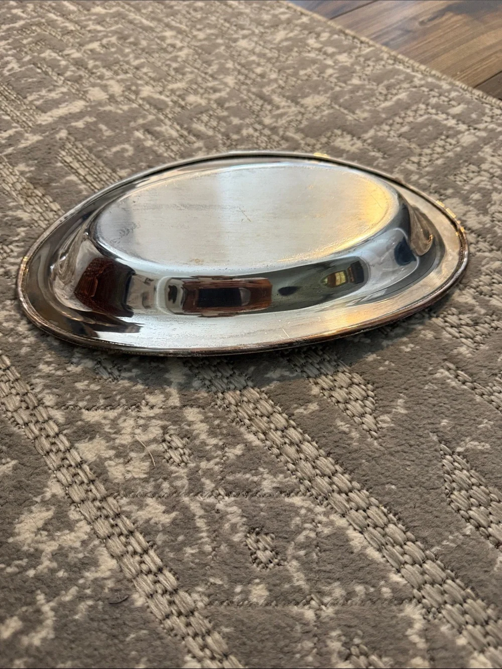Wm Rogers Vintage Silverplate Oval Serving Platter